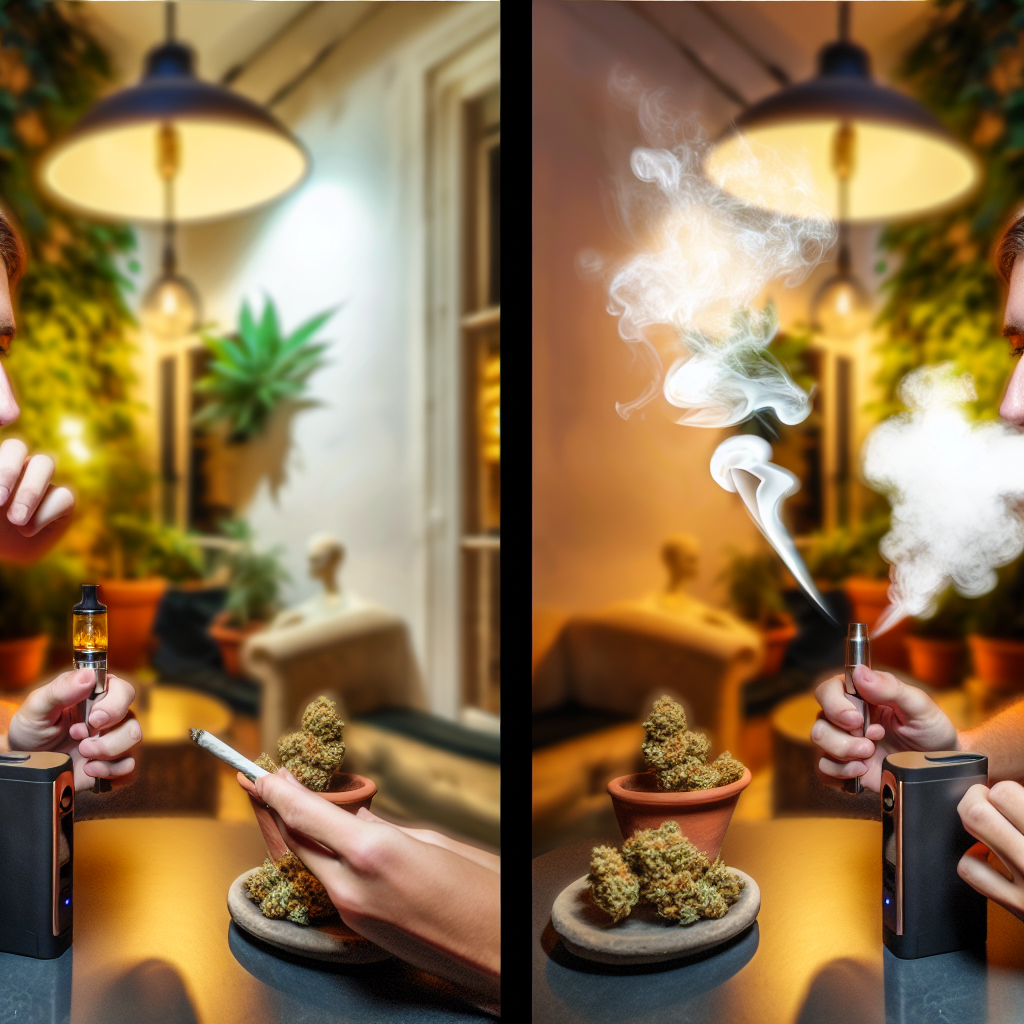 Der Unterschied zwischen Rauchen und Verdampfen von Weed: Eine umfassende Analyse der Cannabis Konsumformen