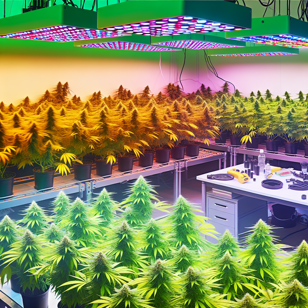 Optimale Installation und Setup von LED Grow Lampen für Weed Anbau