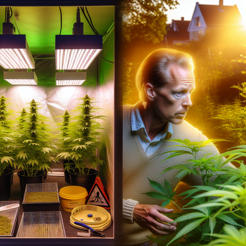 Schädlingsbekämpfung: Indoor vs. Outdoor Weed Anbau