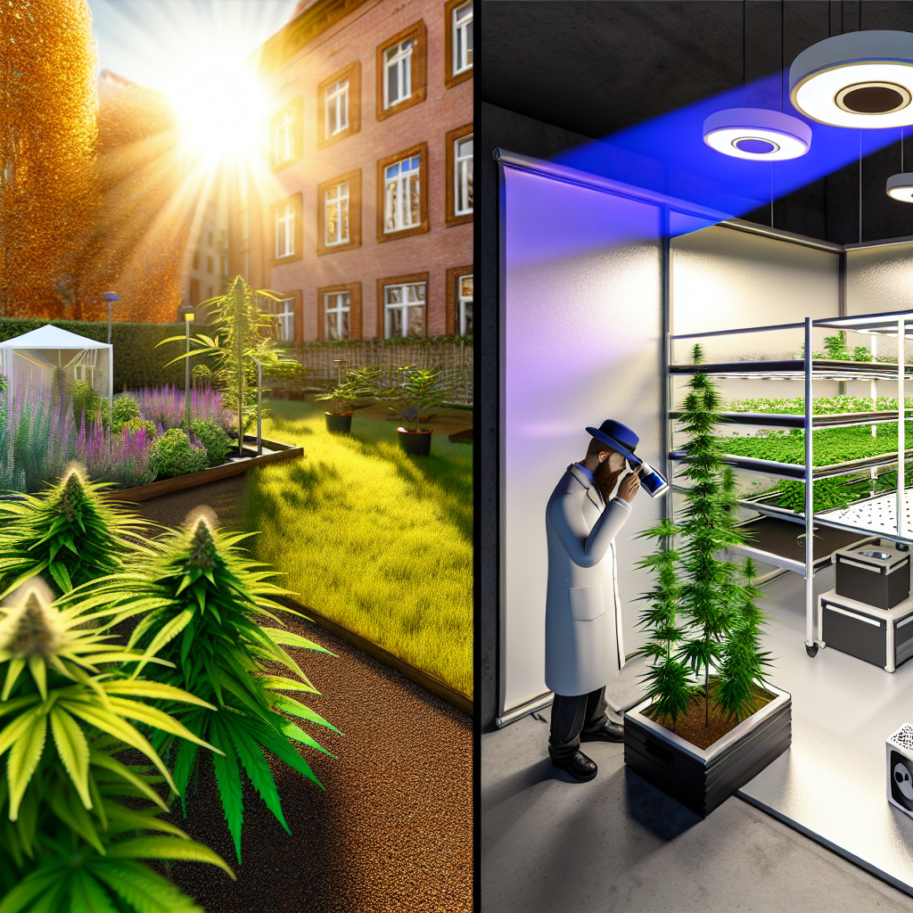 Energieeffizienz im Indoor vs. Outdoor Cannabis Anbau