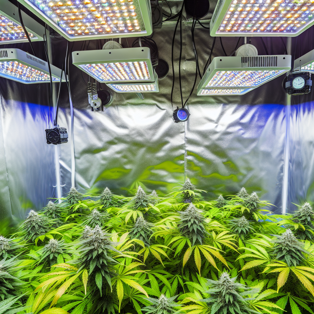 Optimale Nutzung von LED Grow Lampen für die Blütephase beim Weed Anbau